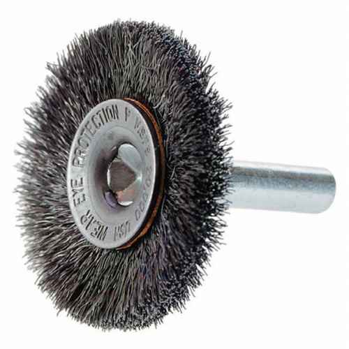[BW743] Brosses rotatives à fils crêpés a/arbre 1/4" (BW743)