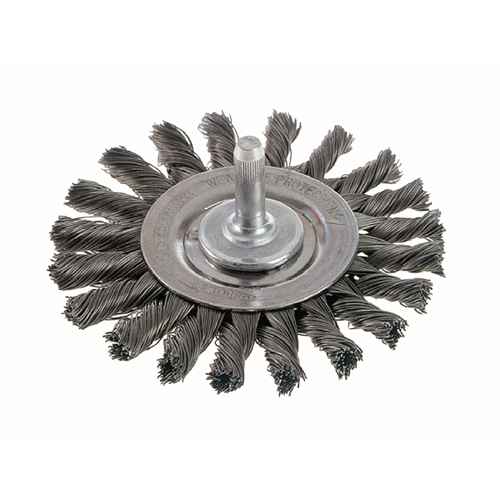 [BX193] Brosses rotatives à fils noués - Brosse rotative à fils noués a/queue 1/4", fils noués standards (BX193)