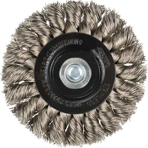 [BX195] Brosses rotatives à fils noués - Brosse rotative à fils noués a/queue 1/4", Fils noués standards (BX195)
