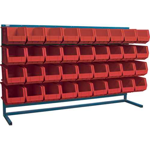 [CB185] Louvered Rack with Bins (CB185)