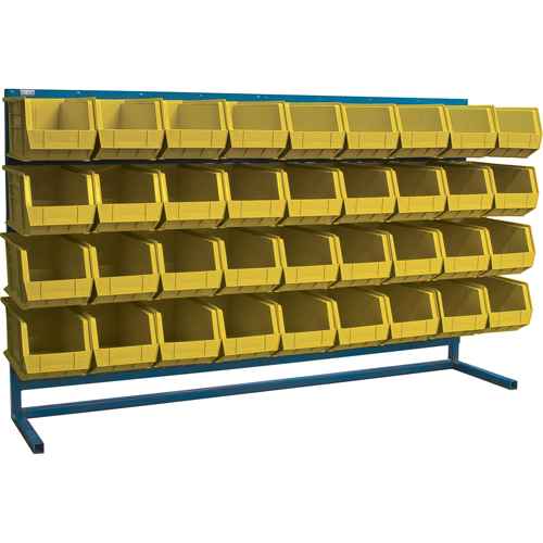 [CB186] Louvered Rack with Bins (CB186)