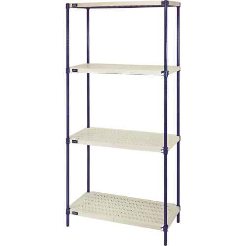 [CG080] Wire Shelving Unit with Plastic Shelves (CG080)
