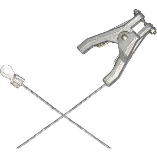 Assemblages robustes de cables de masse et de mise à la terre - Pinces & raccordement a/borne d'extrémité de 1/4" (DA740)