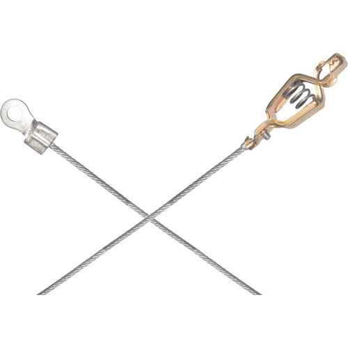 Light-Duty Bonding & Grounding Wire Assemblies - Alligator Clip & 1/4" Terminal Connectors (DA761)