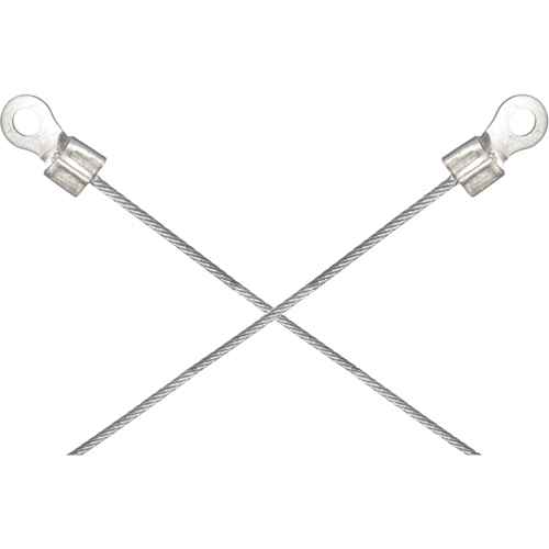 Assemblages légers de cables de masse et de mise à la terre - Deux raccordements a/borne d'extrémité de 1/4" (DA769)