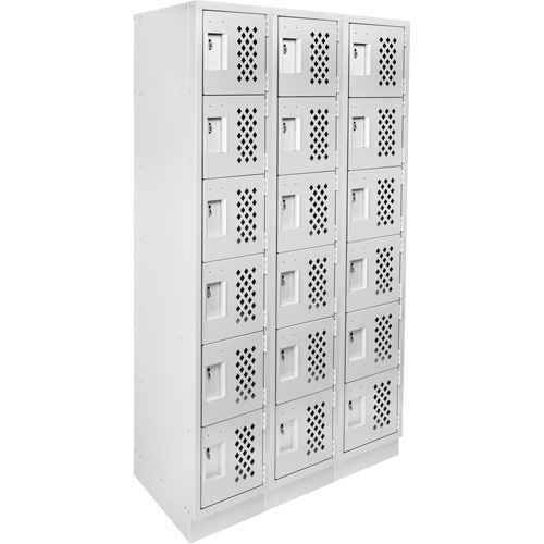[FJ507] Assembled Lockerettes Clean Line™ Perforated Economy Lockers (FJ507)