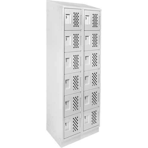 [FJ536] Assembled Lockerettes Clean Line™ Perforated Economy Lockers (FJ536)