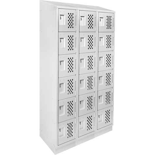 [FJ537] Assembled Lockerettes Clean Line™ Perforated Economy Lockers (FJ537)