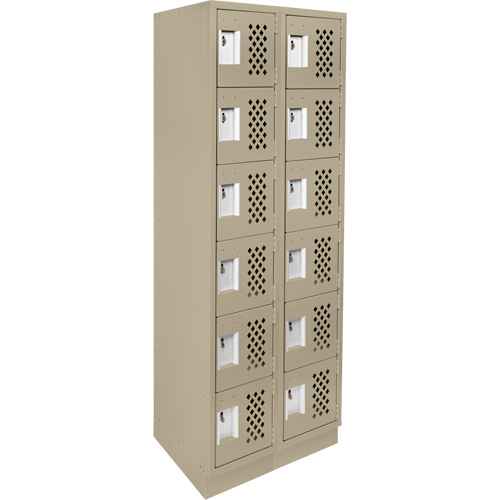 [FJ566] Assembled Lockerettes Clean Line™ Perforated Economy Lockers (FJ566)