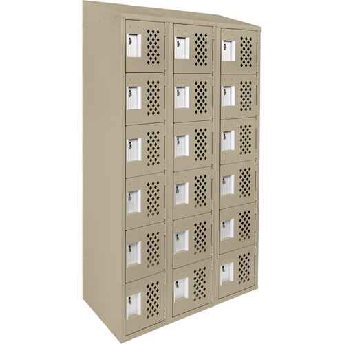 [FJ582] Assembled Lockerettes Clean Line™ Perforated Economy Lockers (FJ582)