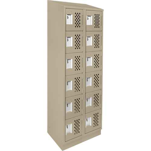 [FJ596] Assembled Lockerettes Clean Line™ Perforated Economy Lockers (FJ596)