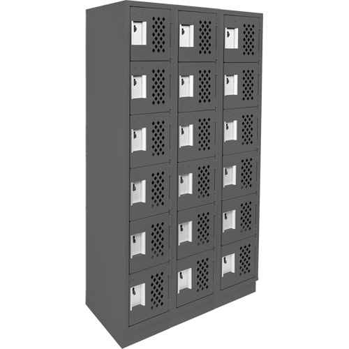 [FJ627] Assembled Lockerettes Clean Line™ Perforated Economy Lockers (FJ627)