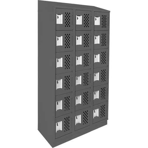 [FJ657] Assembled Lockerettes Clean Line™ Perforated Economy Lockers (FJ657)