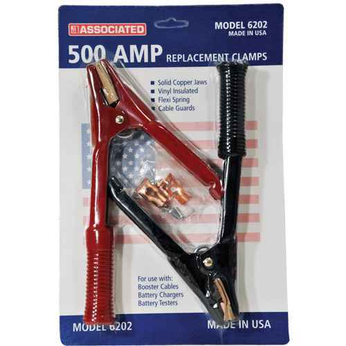 500 Amp Professional Heavy-Duty Booster Cable Clamps (FLU048)