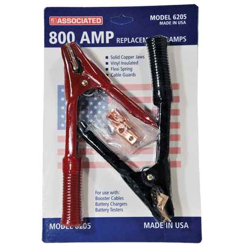 800 Amp Professional Heavy-Duty Booster Cable Clamps (FLU049)