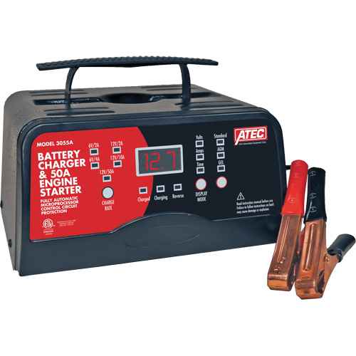 [FLU052] Chargeur 6/12V pleine puissance automatique portable (FLU052)