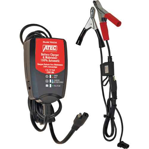 [FLU056] Chargeur/mainteneur de batterie automatique 6/12 V 1 A (FLU056)