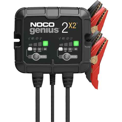 [FLU524] Genius® 2X2™ 2-Bank, 4-Amp Battery Charger (FLU524)