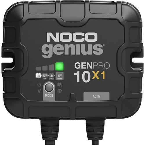 [FLU531] Genius® GenPro10X1 1-Bank, 10-Amp On-Board Battery Charger (FLU531)