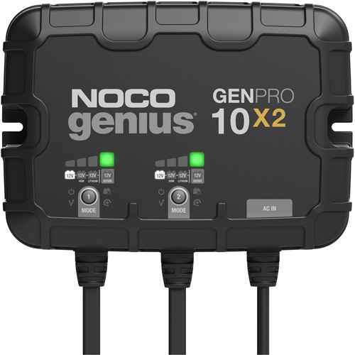 [FLU532] Genius® GenPro10X2 2-Bank, 20-Amp On-Board Battery Charger (FLU532)