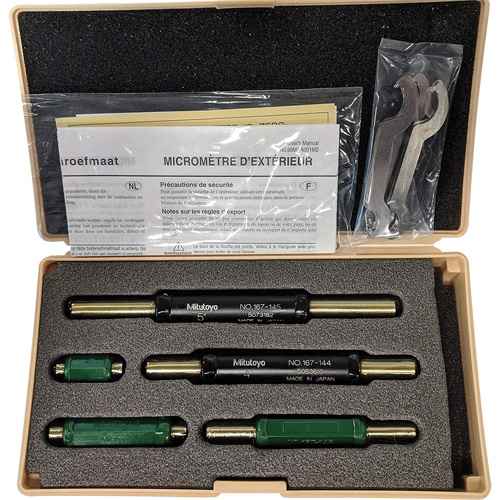 [HO847] Jeu d'étalons de réglage de goupilles micrométriques en 5 morceaux (HO847)