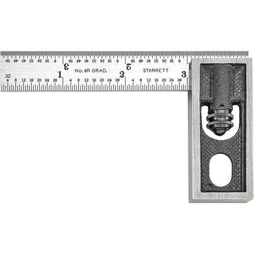EQUERRE DOUBLE, 4" A/REGLE GRAD.SEUL. (HT267)