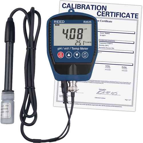 [IC872] pH/mV-mètre avec température, comprend un certificat ISO (IC872)