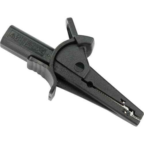 [IC977] Pince crocodile noire pour le vérificateur d’isolement haute tension R5002 (IC977)