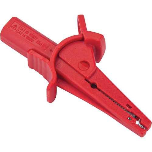 [IC978] Pince crocodile rouge pour le vérificateur d’isolement haute tension R5002 (IC978)
