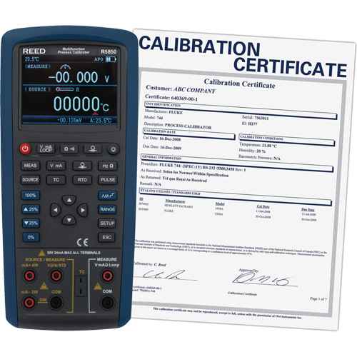 [ID092] Étalonneur de processus multifonctions avec certification ISO (ID092)