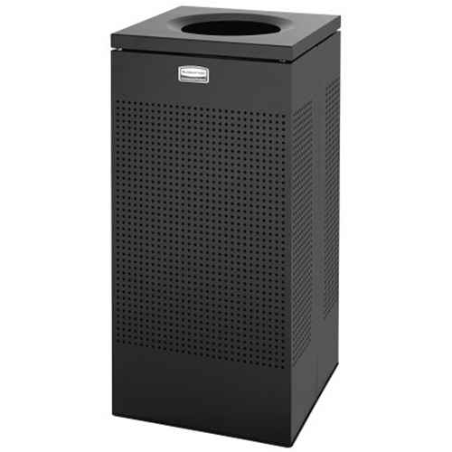Poubelle carrée sans couvercle Silhouette (JD879)