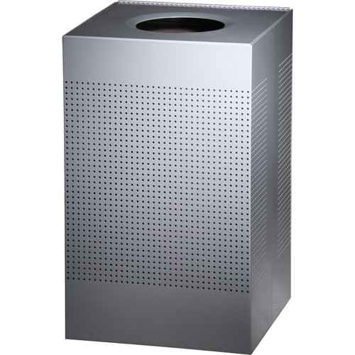 Poubelle carrée sans couvercle Silhouette (JD885)