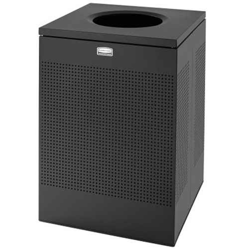 Poubelle carrée sans couvercle Silhouette (JD894)