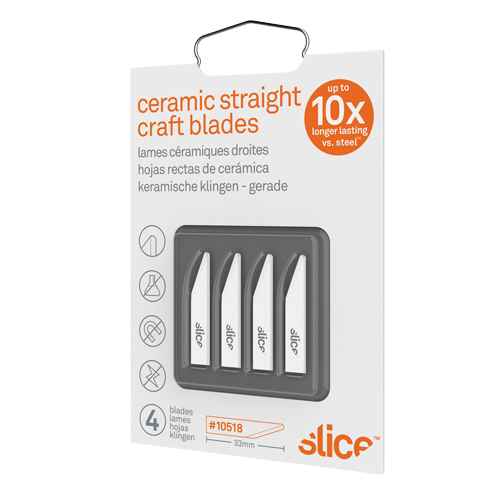 [JI465] Slice™ Lames droites de couteau à bout arrondi en céramique (JI465)