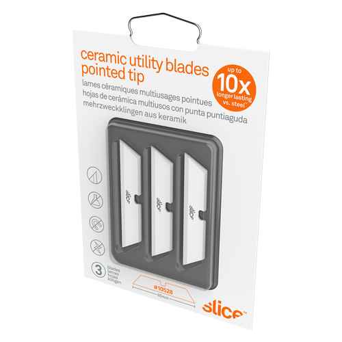 [JI468] Slice™ Lames à bout pointu en céramique pour couteau utilitaire (JI468)