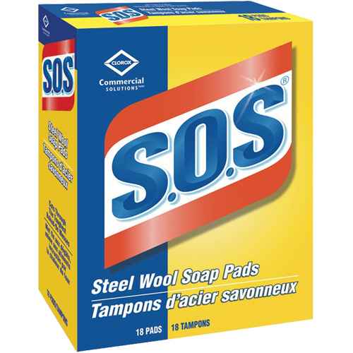 Tampons en laine d'acier saponifiée S.O.S(MD) (JP178)