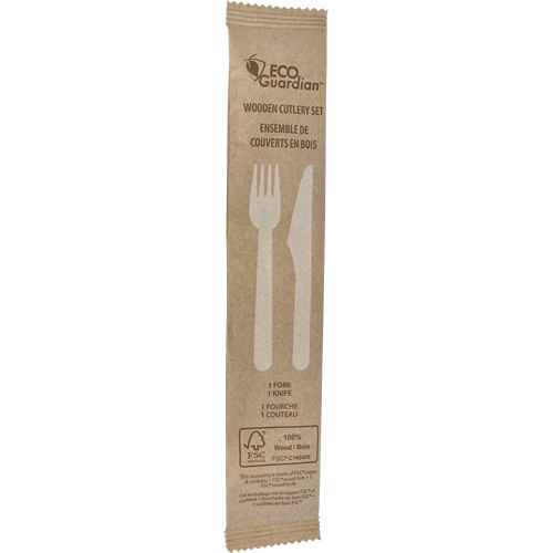[JP828] Fork & Knife Wooden Cutlery Kit (JP828)