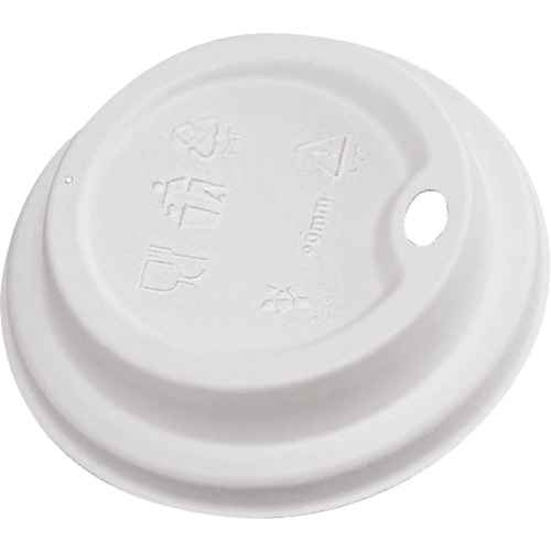 [JP933] Compostable White Dome Sip Lids (JP933)