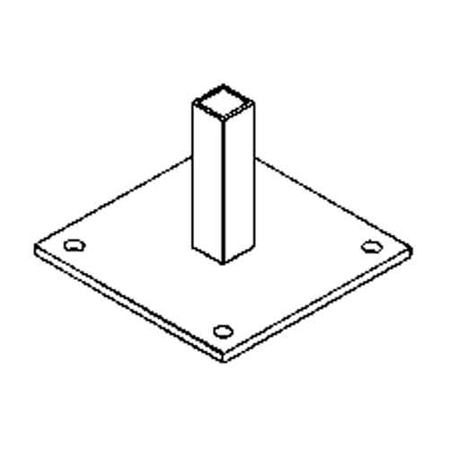 [KB005] Pied de support pour murs-rideaux (KB005)