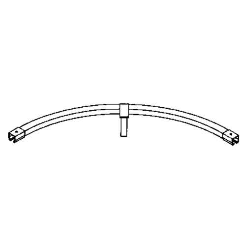 Floor Mounted 90° Curved Curtain Partition Track (KB009)
