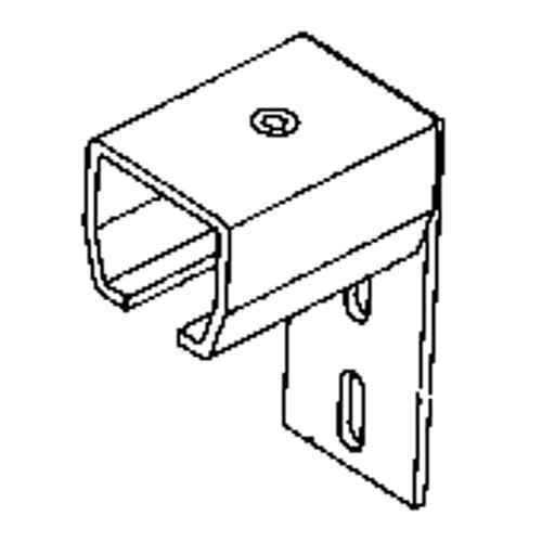 [KB010] Curtain Partition Wall Mount End Connector (KB010)