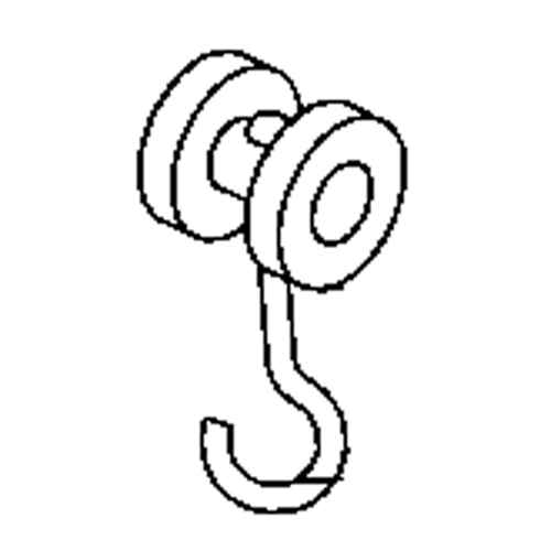 [KB013] Curtain Partition Track Single Nylon Roller (KB013)