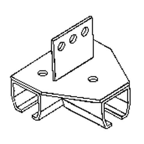 [KB023] Support de montage sur poutre pour murs-rideaux (KB023)