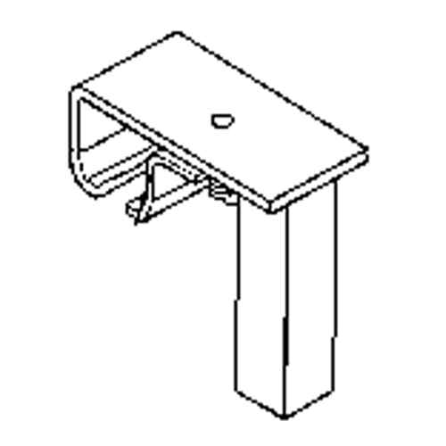 [KB025] Support de rail à roulement pour quincaillerie de support au plancher (KB025)