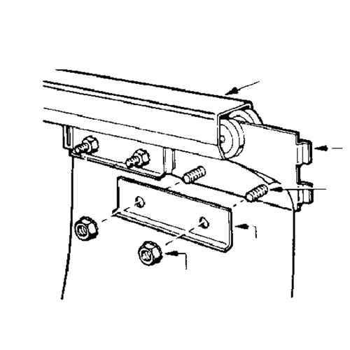 [KB035] Train de galets pour portes à lanières (KB035)