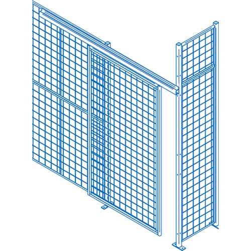 [KH852] Composantes pour partitions & cloisons grillagées - Portes coulissantes (KH852)