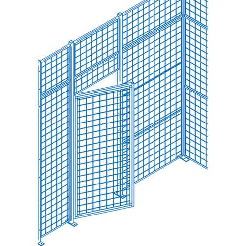 [KH853] Wire Mesh Partition Components - Swing Doors (KH853)