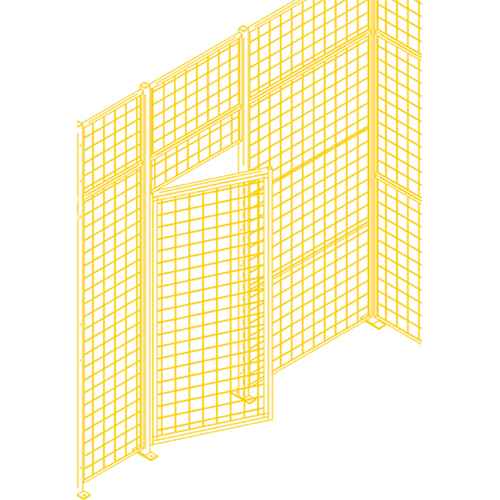 [KH934] Wire Mesh Partition Components - Swing Doors (KH934)