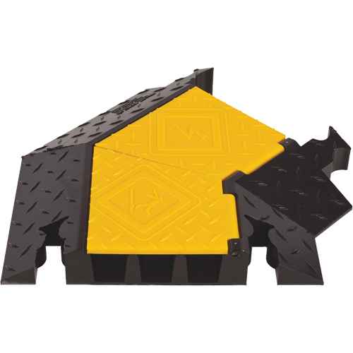 [KI189] Yellow Jacket® 3-Channel Heavy Duty Cable Protector - Right Turn (KI189)