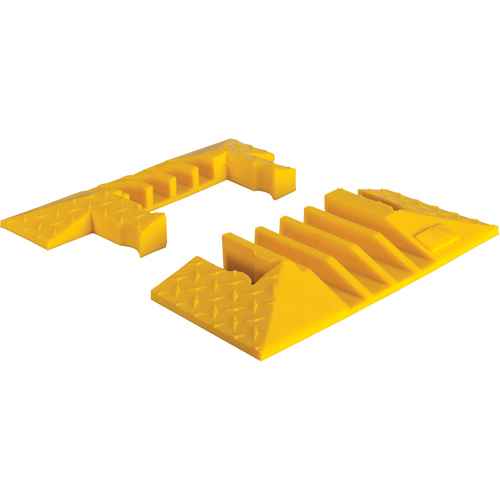 [KI192] Yellow Jacket® 4-Channel Heavy Duty Cable Protector - End Caps (KI192)